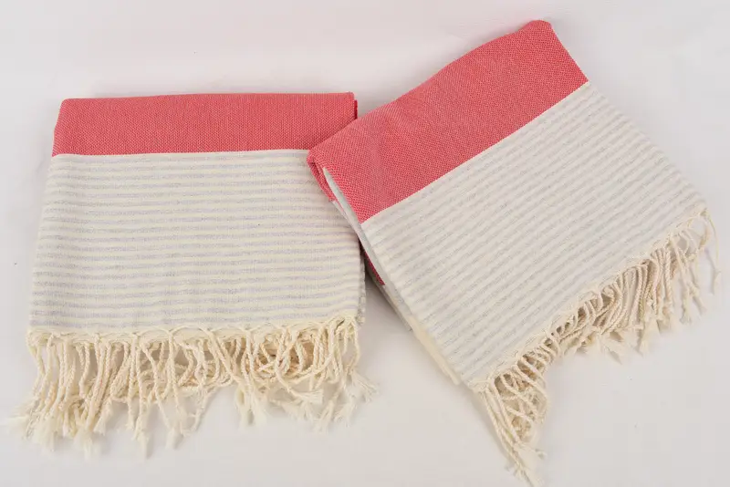 Großes türkisches Handtuch, 68x40 Baumwollstreifenhandtuch, türkisches Badetuch, Custom Tuch, willkommenes Hochzeitsgeschenk, schnell trockenes Reise-Peshtemal-Handtuch - 7