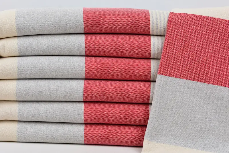 Großes türkisches Handtuch, 68x40 Baumwollstreifenhandtuch, türkisches Badetuch, Custom Tuch, willkommenes Hochzeitsgeschenk, schnell trockenes Reise-Peshtemal-Handtuch - 2