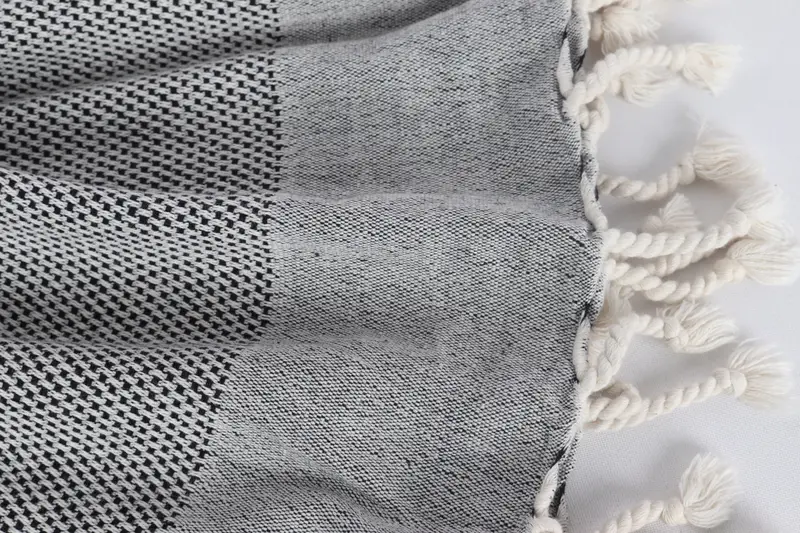 Monogram Beach Towel, Personalized Bridesmaid Gift, Personalized Gift For Him, Turkish Bath Towel USA, Fouta towel, 70x40 Cotton Geometric Towel - 8