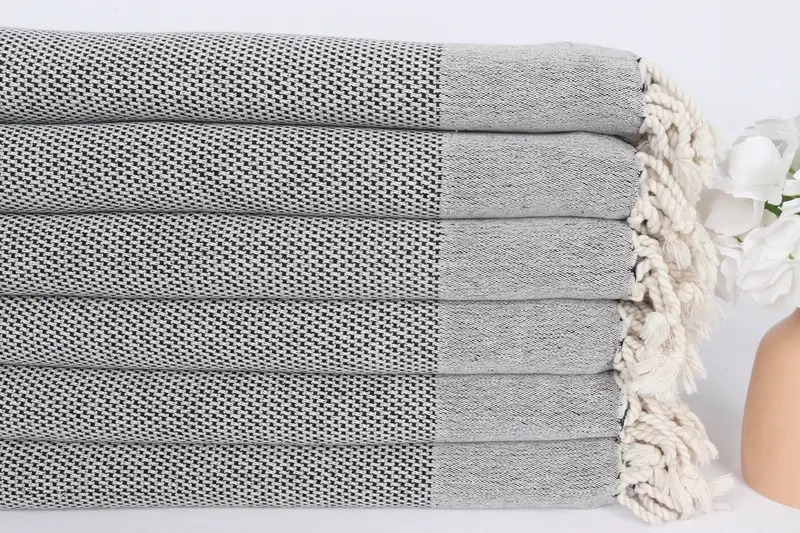 Monogram Beach Towel, Personalized Bridesmaid Gift, Personalized Gift For Him, Turkish Bath Towel USA, Fouta towel, 70x40 Cotton Geometric Towel - 3