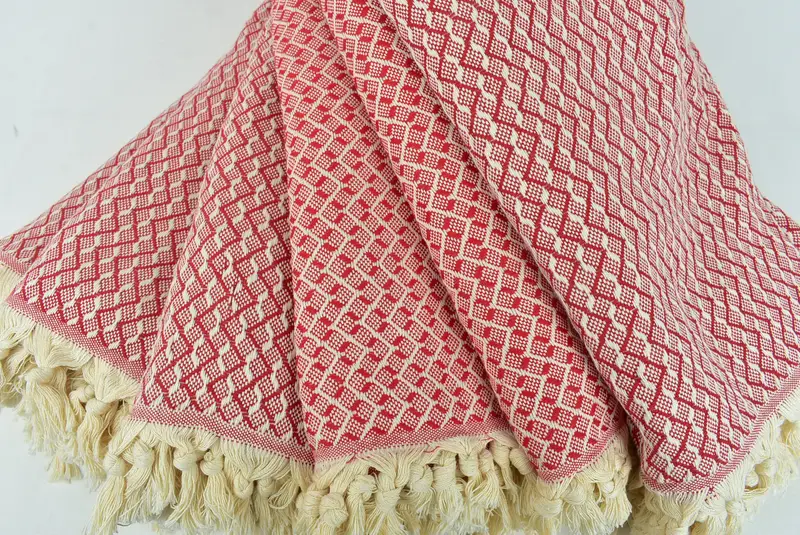 Shower Curtain, 96x92 Cotton Herringbone Towel, Bridal Shower Gift, Gift For Wedding Day, Housewarming Gift, Home Decor Gifts, Throw Blanket Couch - 4