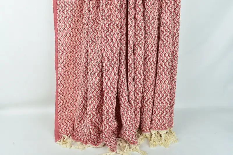 Shower Curtain, 96x92 Cotton Herringbone Towel, Bridal Shower Gift, Gift For Wedding Day, Housewarming Gift, Home Decor Gifts, Throw Blanket Couch - 8