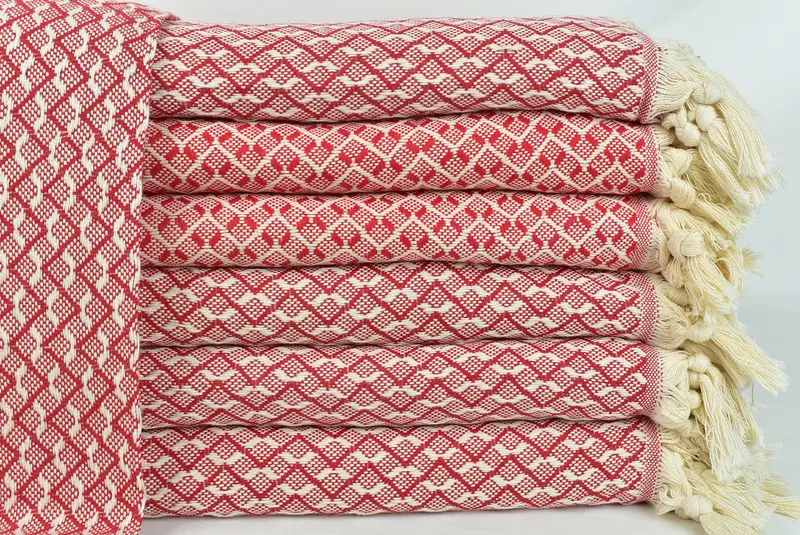 Shower Curtain, 96x92 Cotton Herringbone Towel, Bridal Shower Gift, Gift For Wedding Day, Housewarming Gift, Home Decor Gifts, Throw Blanket Couch - 1