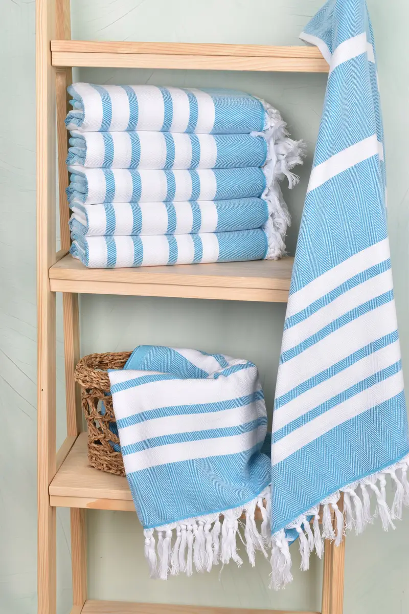 Bachelorette Party Favors, Custom Beach Towels, Gift Boxes Towel, Bridal Shower Favors, 68x36 Cotton Chevron Towel, Summer Towel, Travel towel - 3