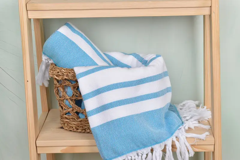 Bachelorette Party Favors, Custom Beach Towels, Gift Boxes Towel, Bridal Shower Favors, 68x36 Cotton Chevron Towel, Summer Towel, Travel towel - 4