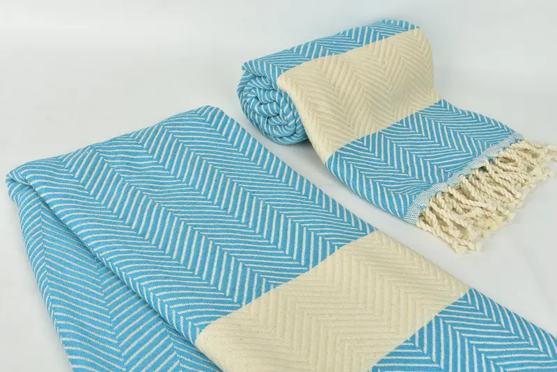 Peshtemal Towel, Spa Gift Towel, Monogrammed Beach Towel, 70x40 Cotton Zig zag Towel, Bachelorette Party Gifts, Beach Size Towel, Bridesmaid Favors - 7