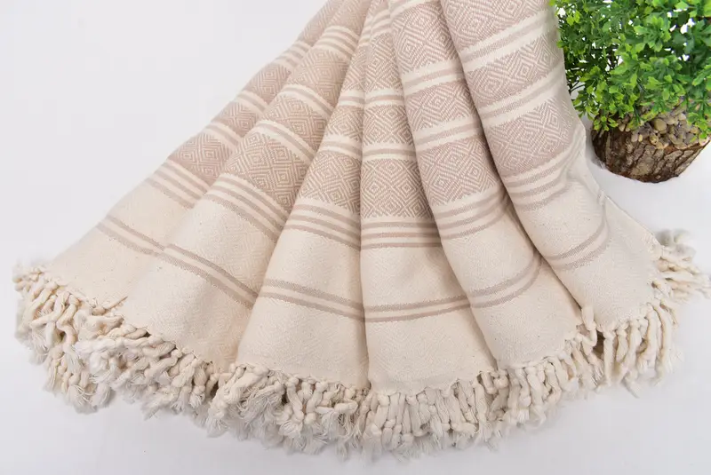 Peshtemal Towel, Bridesmaid Gift Towel, Sand-resistant towel, 64x40 Cotton Herringbone Towel, Custom Gift, Luxury Beach Towel, Bridal Shower Favor - 4