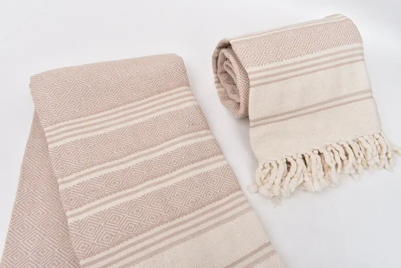 Peshtemal Towel, Bridesmaid Gift Towel, Sand-resistant towel, 64x40 Cotton Herringbone Towel, Custom Gift, Luxury Beach Towel, Bridal Shower Favor - 7