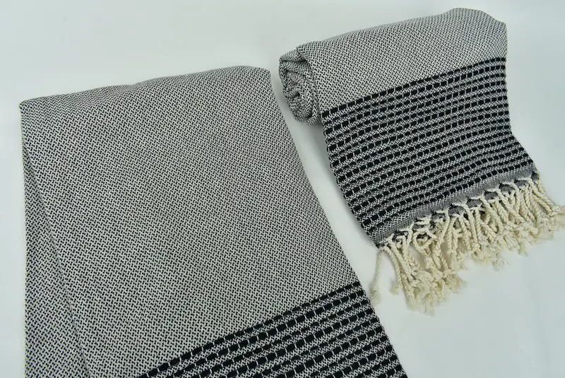 70x36 Cotton Striped Towel, Spa Towel, Luxury Beach Towel, Monogram Beach Towel, Sand-resistant towel, Bridesmaid Gifts Personalized, Thin towel - 7
