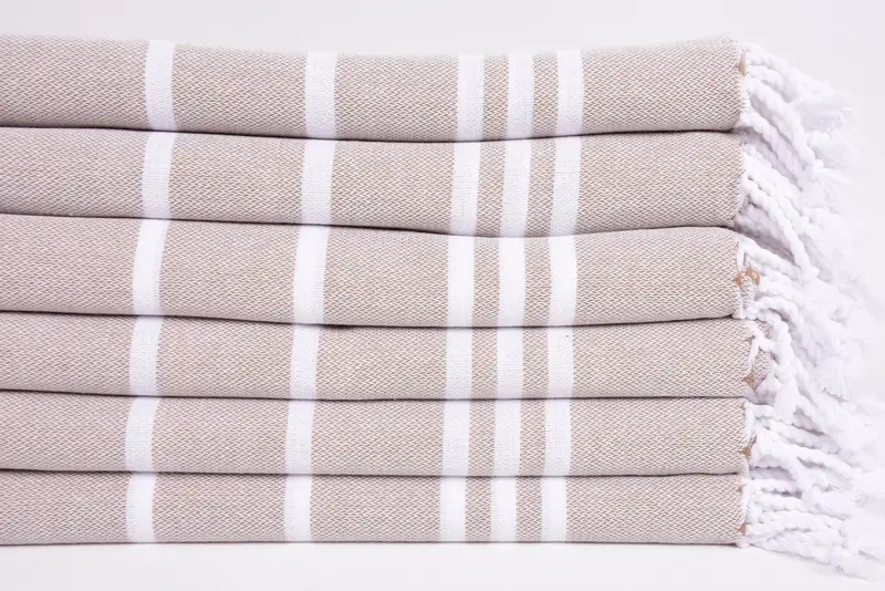 Christmas Gift, Sand-resistant towel, Scarf Towel, Gift For The Home Decor, Turkish bath towel, Best Beach Towel, 70x40 Cotton Striped Towel - 3