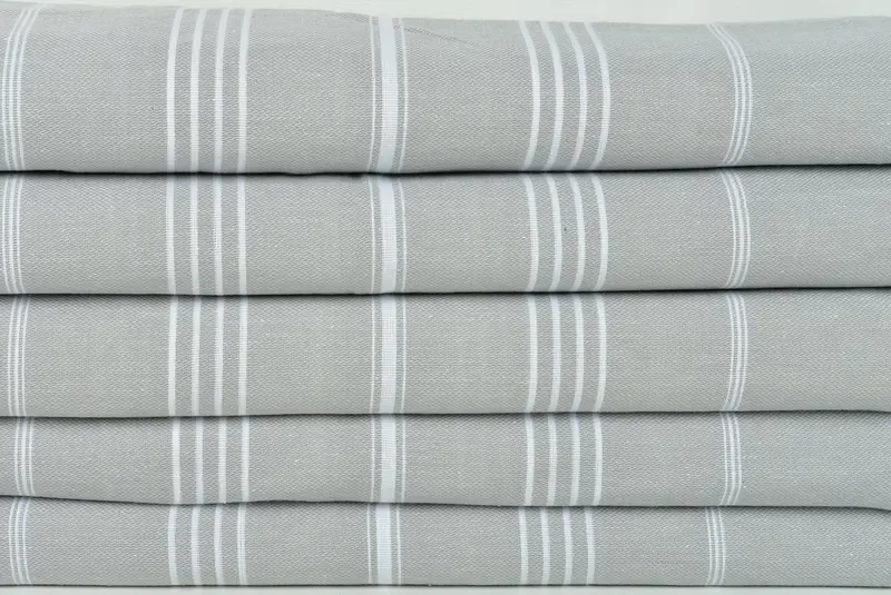 Christmas Tablecloth, Throw Blanket, Bridal Shower Gift, Best Wedding Gift, Shower Curtain, Christmas Favors, Bedspread, 88x60 Cotton Striped Towel - 2