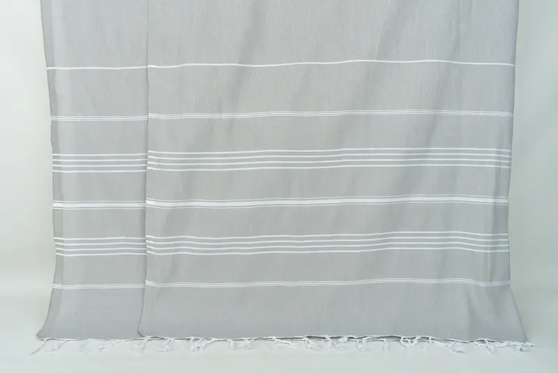 Christmas Tablecloth, Throw Blanket, Bridal Shower Gift, Best Wedding Gift, Shower Curtain, Christmas Favors, Bedspread, 88x60 Cotton Striped Towel - 7