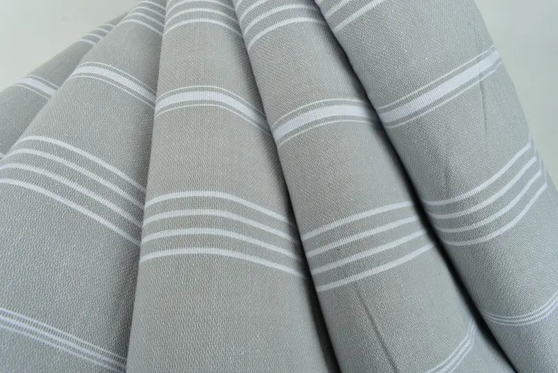 Christmas Tablecloth, Throw Blanket, Bridal Shower Gift, Best Wedding Gift, Shower Curtain, Christmas Favors, Bedspread, 88x60 Cotton Striped Towel - 5