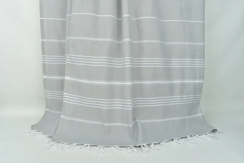 Christmas Tablecloth, Throw Blanket, Bridal Shower Gift, Best Wedding Gift, Shower Curtain, Christmas Favors, Bedspread, 88x60 Cotton Striped Towel - 8