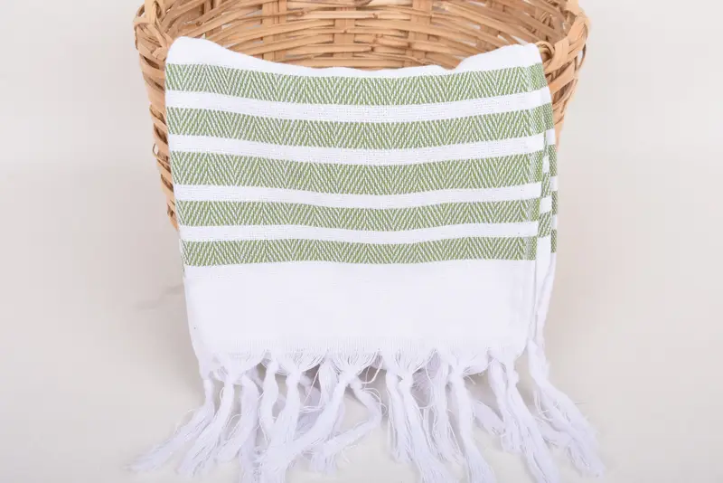 Monogramm Handtuch, 36x24 Baumwoll -Fischgrätenhandtuch, Geschenk für die beste Freundin, Girl Trip Party Gunst, personalisiertes Geschirrtuch, Monogramm Küchentuch - 5