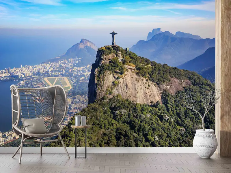 Tijuca National Park Wall Print, Brazil Landscape Wall Art, City Landscape Wall Mural, View Wall Decals, Peel And Stick Wallpaper, - 5