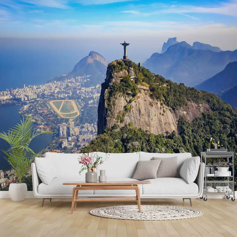 Tijuca National Park Wall Print, Brazil Landscape Wall Art, City Landscape Wall Mural, View Wall Decals, Peel And Stick Wallpaper, - 4