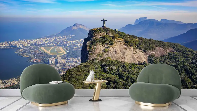 Tijuca National Park Wall Print, Brazil Landscape Wall Art, City Landscape Wall Mural, View Wall Decals, Peel And Stick Wallpaper, - 8