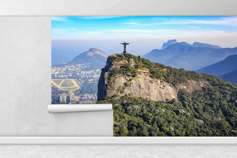 Tijuca National Park Wall Print, Brazil Landscape Wall Art, City Landscape Wall Mural, View Wall Decals, Peel And Stick Wallpaper, - 1
