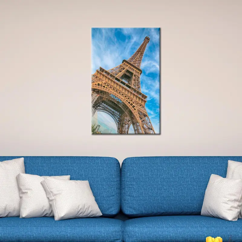 エレガントなエッフェル塔キャンバス プリント - パリ、フランスのシーン