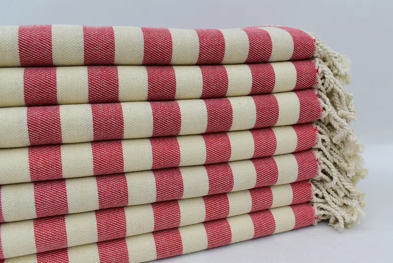 Peshtemal Towel, Wedding Shower Gift, Organic Beach Towel, Gift For Him, 68x40 Cotton Striped Towel, Turkish hand towel, Spa Towel, Bridesmaid Gifts - 4