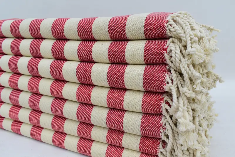 Peshtemal Towel, Wedding Shower Gift, Organic Beach Towel, Gift For Him, 68x40 Cotton Striped Towel, Turkish hand towel, Spa Towel, Bridesmaid Gifts - 5