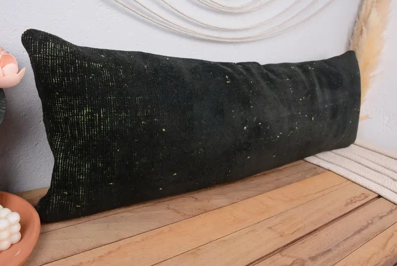 El Yapımı İşlemeli Güneybatı Yastık, Vintage Yeşil Kırlent