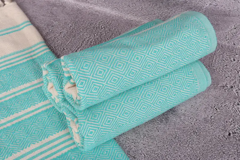 Personalized Hand Towel, 40x18 Cotton Diamond Towel, Personalized Gifts, Decorative Towel, Turkish Towel, Turkish Hand Towel, Bridal Shower Favors - 7