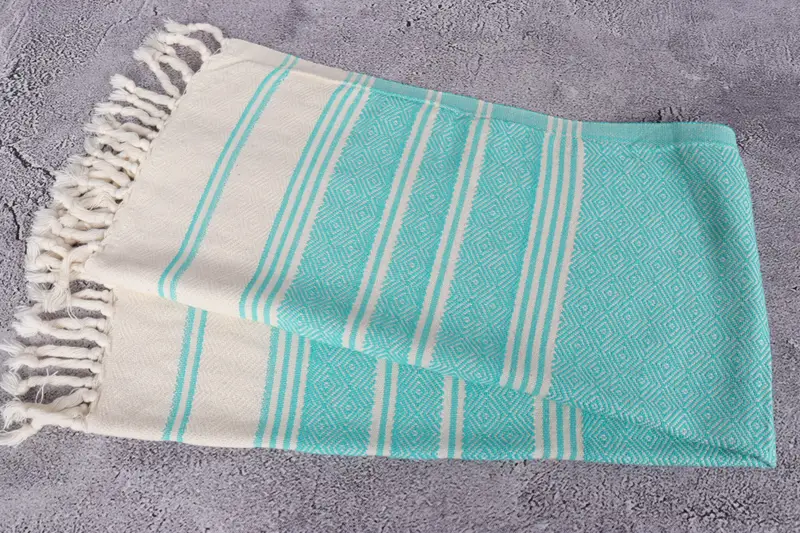 Personalized Hand Towel, 40x18 Cotton Diamond Towel, Personalized Gifts, Decorative Towel, Turkish Towel, Turkish Hand Towel, Bridal Shower Favors - 6