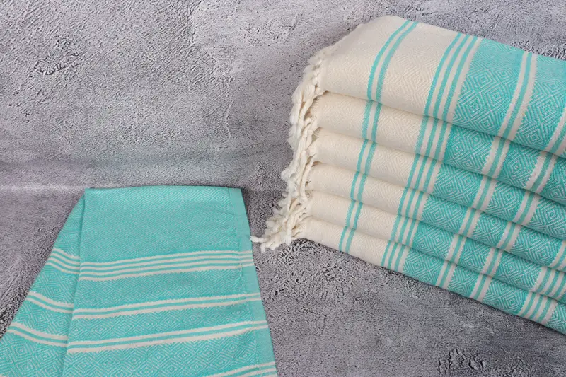 Personalized Hand Towel, 40x18 Cotton Diamond Towel, Personalized Gifts, Decorative Towel, Turkish Towel, Turkish Hand Towel, Bridal Shower Favors - 2