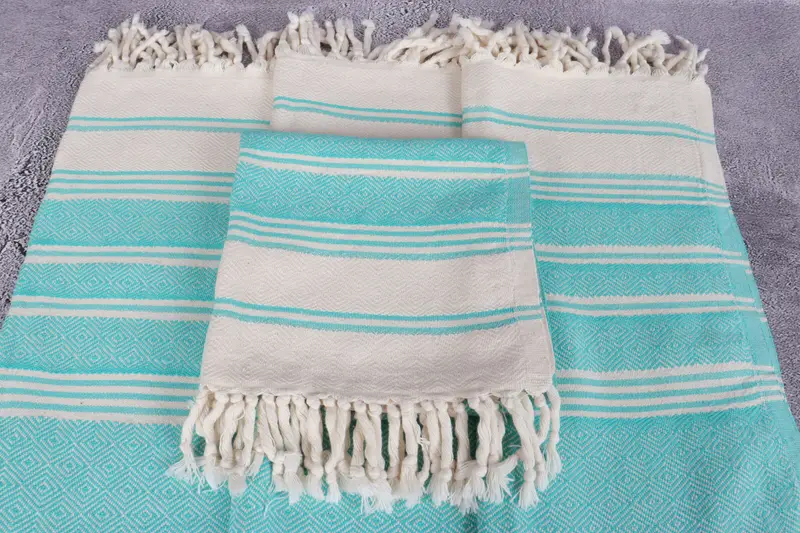 Personalized Hand Towel, 40x18 Cotton Diamond Towel, Personalized Gifts, Decorative Towel, Turkish Towel, Turkish Hand Towel, Bridal Shower Favors - 4