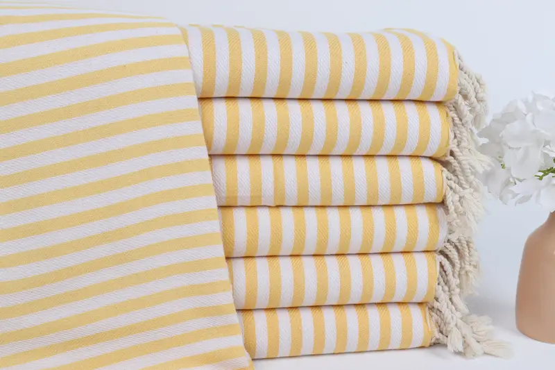 Personalized Turkish Towel, Personalized Wedding Gift For Couple, 70x40 Cotton Striped Towel, Personalized Towel, Personalized Bridesmaid Gift - 1