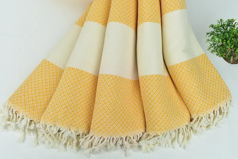 Gym Towel, Housewarming Gift, Bachelorette Gifts, Personalized Gift For Him, 70x36 Linen Diamond Towel, Handmade Turkish Towel, Turkish beach towel - 4