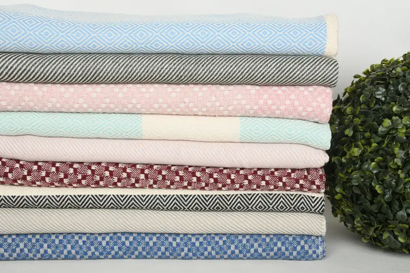 Turkish Hand Towel, Bulk Order Towel, 36x18 Cotton Set of 10 Towel, Bathroom Hand Towel, Bathroom Towels, Wedding Gift, Bridal Shower Favors - 3