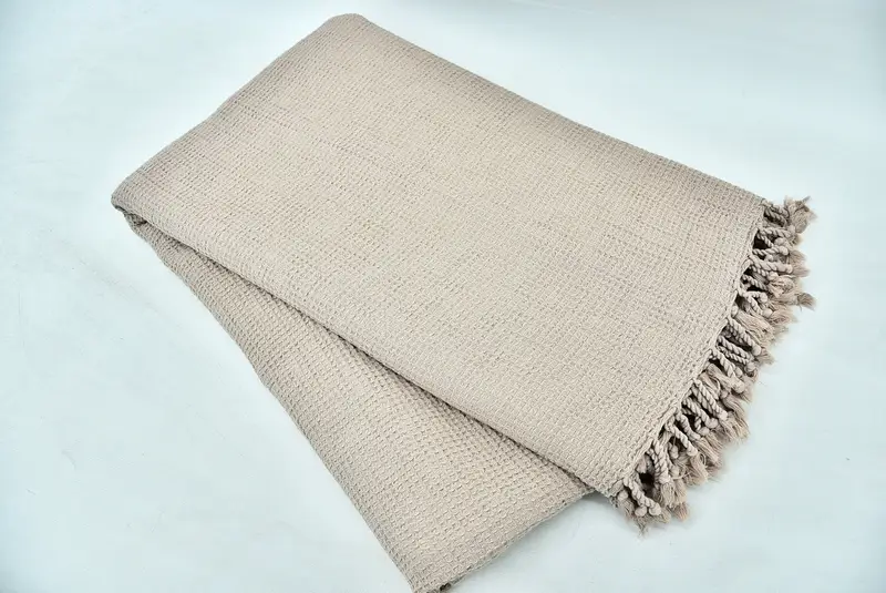 Embroidered Bedspread, Bachelorette Party Favors, Boho Throw Blankets, 80x68 Cotton Waffle Towel, Turkish Throw Blanket, Throw Blanket - 4