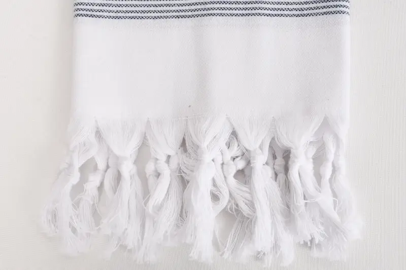 40x18 Cotton Striped Towel, Valentines Day Gift For Him, Bachelor Towel, Personalized Hand Towel, Bridesmaid Gifts, Guest Towel, Monogram Hand Towel - 3