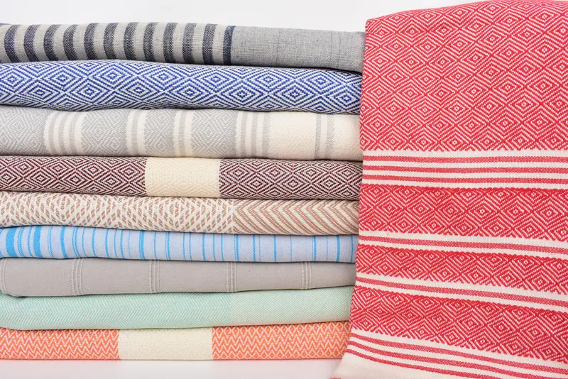 Embroidery Towel, Embroidery Towels, Beach Towel Personalized, Peshtemal Towel, Home Decor Gifts, 70x40 Cotton Set of 10 Towel, Best Friend Gift - 2