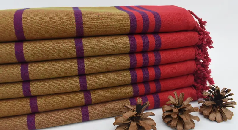 Sand-Resistant Peshtemal, Bachelor Bachelorette Party Favors, Lightweight towel, Bridesmaid Gift, 68x32 Cotton Striped Towel, Bridesmaid Favors - 1