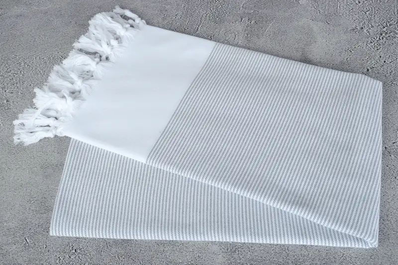 70x40 Cotton Striped Towel, Yoga Towel, Valentines Day Gift For Her, Sand-resistant towel, Hammam towel, Bridal Shower Favors, Merry Christmas Gifts - 6