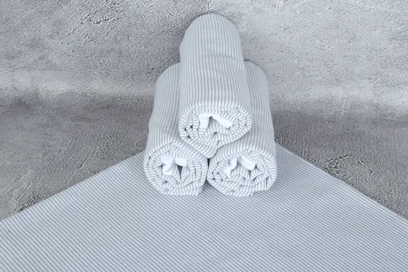 70x40 Cotton Striped Towel, Yoga Towel, Valentines Day Gift For Her, Sand-resistant towel, Hammam towel, Bridal Shower Favors, Merry Christmas Gifts - 7
