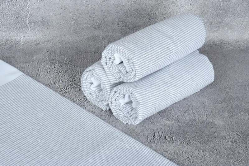 70x40 Cotton Striped Towel, Yoga Towel, Valentines Day Gift For Her, Sand-resistant towel, Hammam towel, Bridal Shower Favors, Merry Christmas Gifts - 8