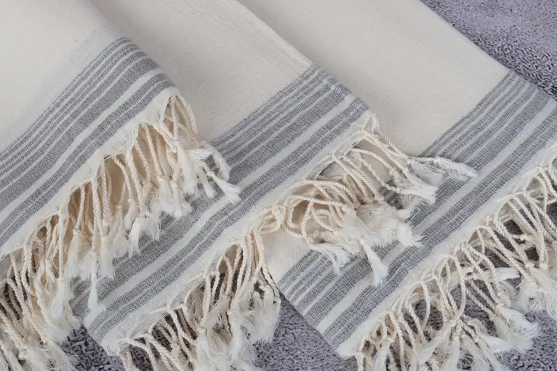 Christmas Favors, Monogram Beach Towel, Wedding Favors, Quick-Dry Beach Towel, Thin and lightweight Turkish peshtemal, 68x36 Cotton Striped Towel - 5