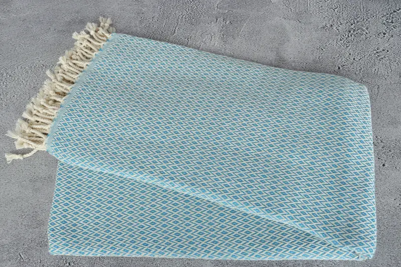 Absorbent Turkish towel, Hammam towel, 70x40 Cotton Diamond Towel, Bridemaids Beach Towel, Custom Beach Towels, Gift For Boyfriend, Home Decor Gifts - 6