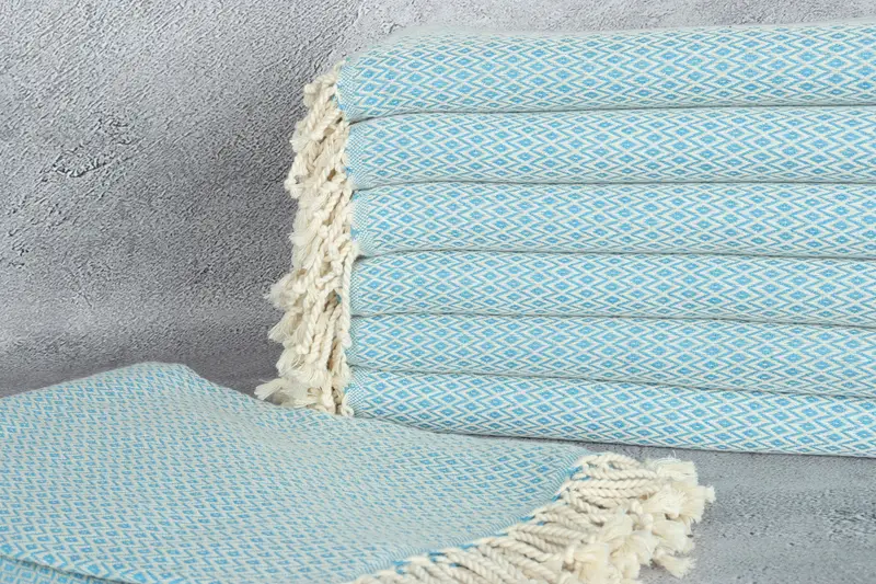 Absorbent Turkish towel, Hammam towel, 70x40 Cotton Diamond Towel, Bridemaids Beach Towel, Custom Beach Towels, Gift For Boyfriend, Home Decor Gifts - 2