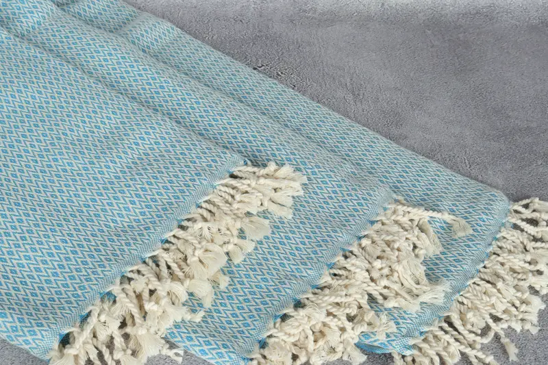 Absorbent Turkish towel, Hammam towel, 70x40 Cotton Diamond Towel, Bridemaids Beach Towel, Custom Beach Towels, Gift For Boyfriend, Home Decor Gifts - 5
