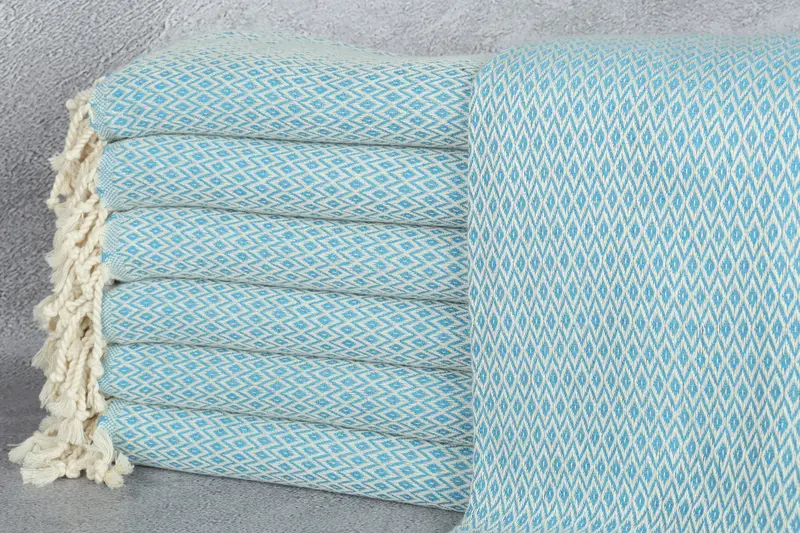 Absorbent Turkish towel, Hammam towel, 70x40 Cotton Diamond Towel, Bridemaids Beach Towel, Custom Beach Towels, Gift For Boyfriend, Home Decor Gifts - 1