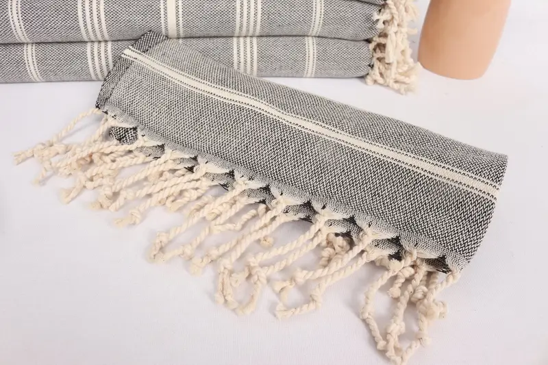 Best Friend Wedding Gift, Towel With Name, Unique Gift, Monogram Hand Towel, 38x24 Cotton Striped Towel, Bridesmaid Gifts, Small Bath Towels - 4