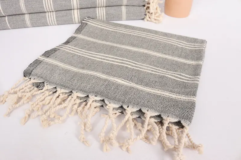 Best Friend Wedding Gift, Towel With Name, Unique Gift, Monogram Hand Towel, 38x24 Cotton Striped Towel, Bridesmaid Gifts, Small Bath Towels - 5