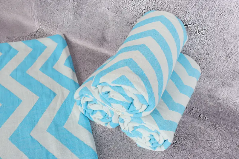 Travel towel, Turkish towel, Gift For Best Friend, Monogram Turkish Towel, 70x40 Cotton Zigzag Design Towel, Beach Bachelorette Party Decorations - 8