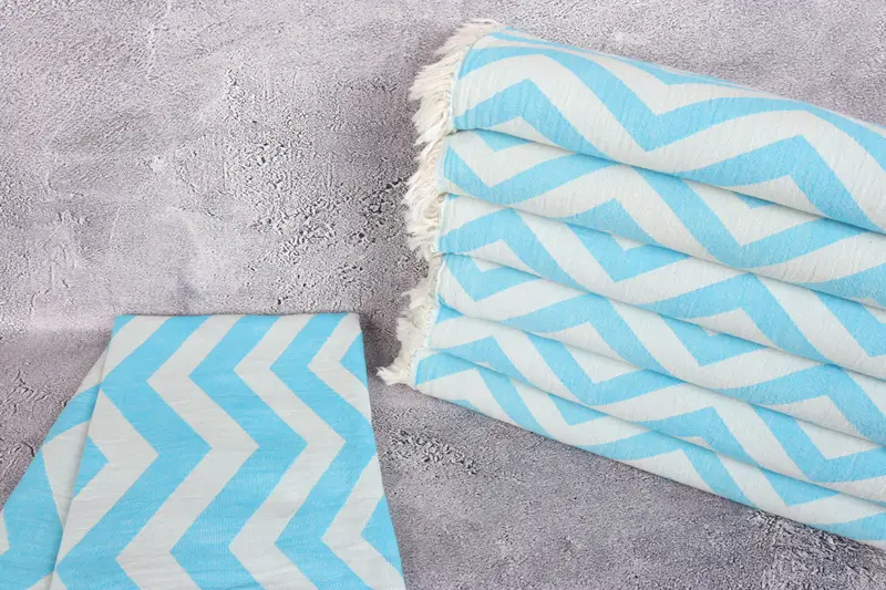 Travel towel, Turkish towel, Gift For Best Friend, Monogram Turkish Towel, 70x40 Cotton Zigzag Design Towel, Beach Bachelorette Party Decorations - 2